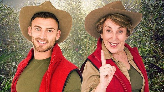 Jake Quickenden and Edwina Currie