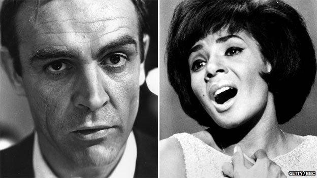 Sean Connery and Shirley Bassey back in 1964