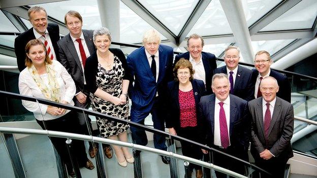 Leaders of Core Cities UK with Boris Johnson