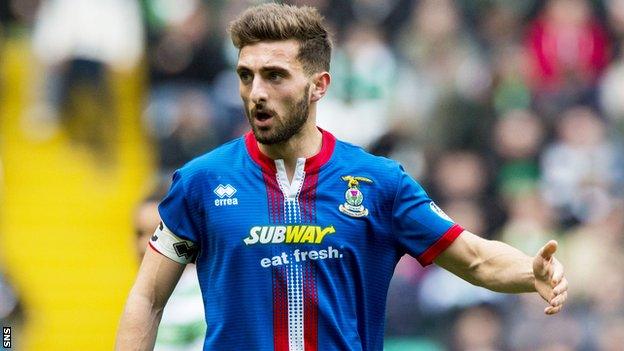 Inverness Caledonian Thistle left-back Graeme Shinnie