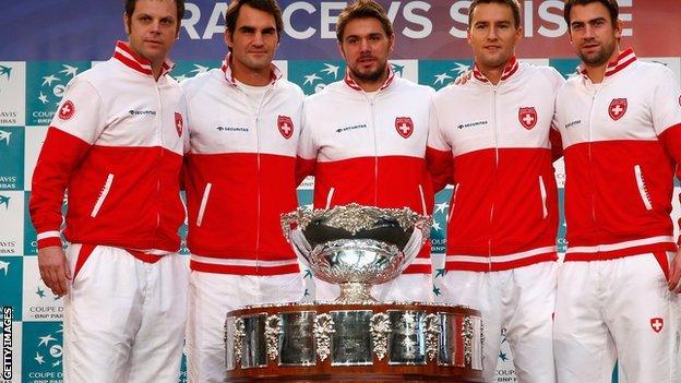 The Swiss Davis Cup team