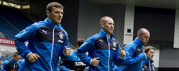 Lee McCulloch, Kenny Miller and Kris Boyd