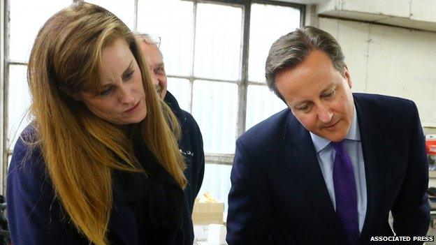 David Cameron and Kelly Tolhurst