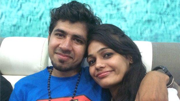 Abhishek Seth, 24, and Bhawna Yadav, 21: File photo