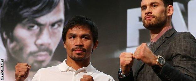 Manny Pacquiao and Chris Algieri