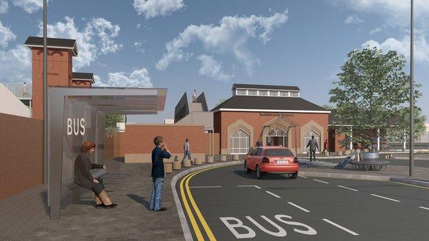 Artist's impression of Kenilworth station