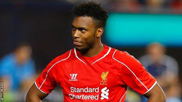 Liverpool striker Daniel Sturridge