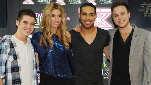 Joe McElderry, Stacey Solomon, Danyl Johnson and Olly Murs