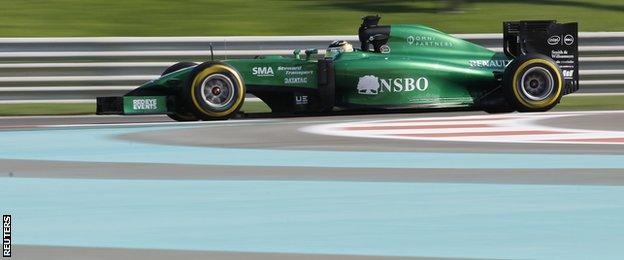 Kamui Kobayashi for Caterham - who missed the previous two races after entering administration