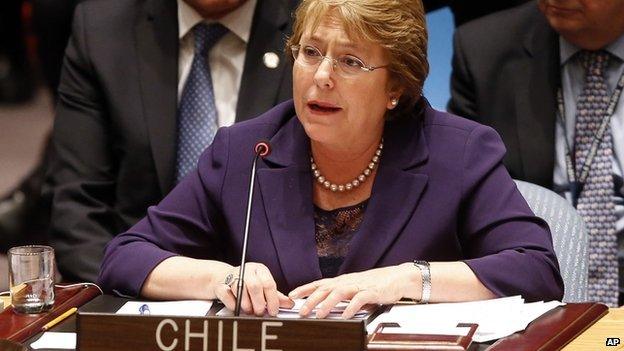 Michele Bachelet at the UN Security Council, 24 Sep 14