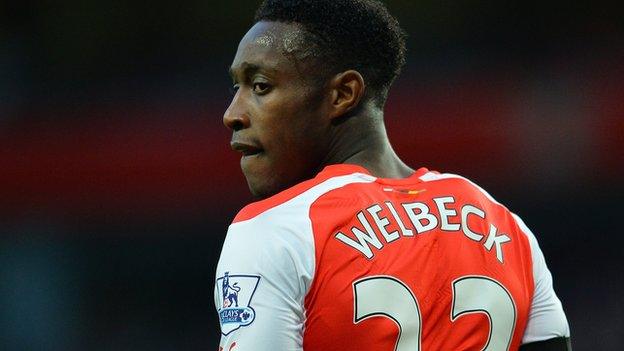 Arsenal striker Danny Welbeck