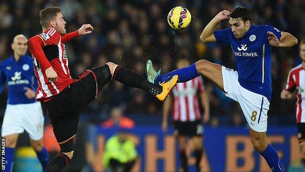 Leicester v Sunderland, Matty James and Connor Wickham