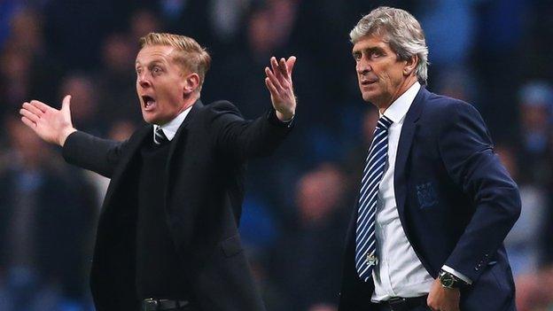 Garry Monk and Manuel Pellegrini