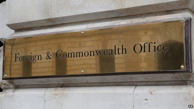 Foreign and Commonwealth Office sign