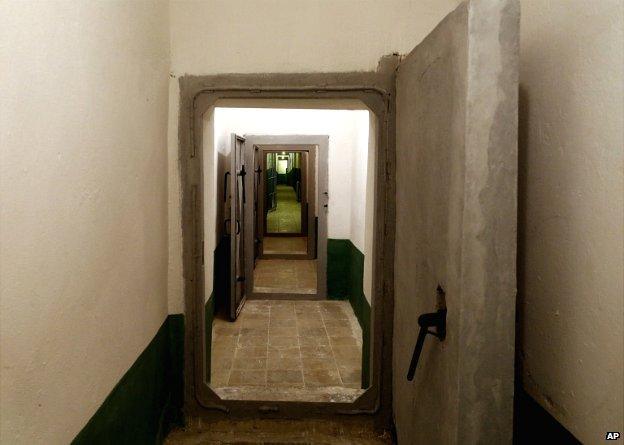 A long corridor in the bunker, built by late communist dictator Enver Hoxha, in Tirana, Albania - 22 November 2014