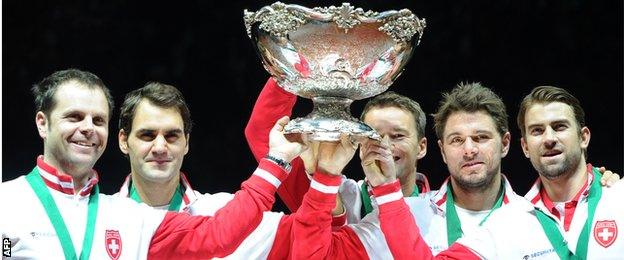 Swiss Davis Cup-winning team