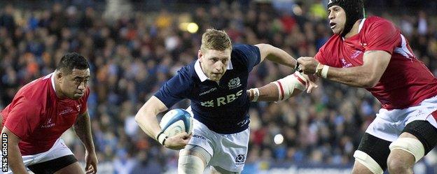 Finn Russell started all three matches at fly-half