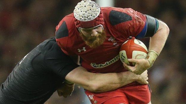 Jake Ball takes on New Zealand
