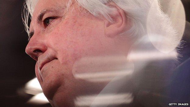 Clive Palmer speaks at National Press Club on 7 July 2014 in Canberra, Australia