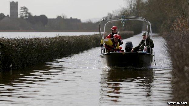 Boat service for residents in Muchelney