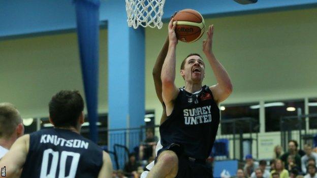 Surrey United's Kirk Crecco