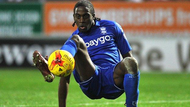 Birmingham City striker Clayton Donaldson