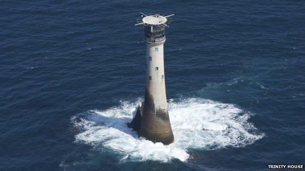 Wolf Rock lighthouse