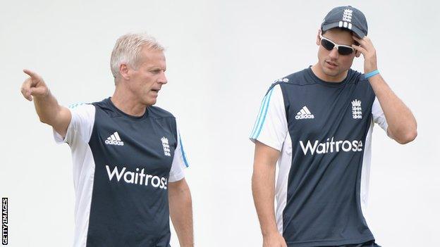 Peter Moores & Alastair Cook