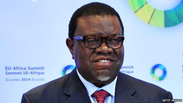 Namibian Prime Minister Hage Geingob