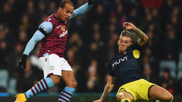 Aston Villa striker Gabriel Agbonlahor