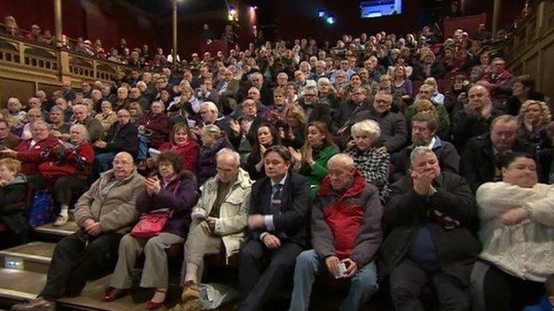 The crowd at Hartlepool theatre