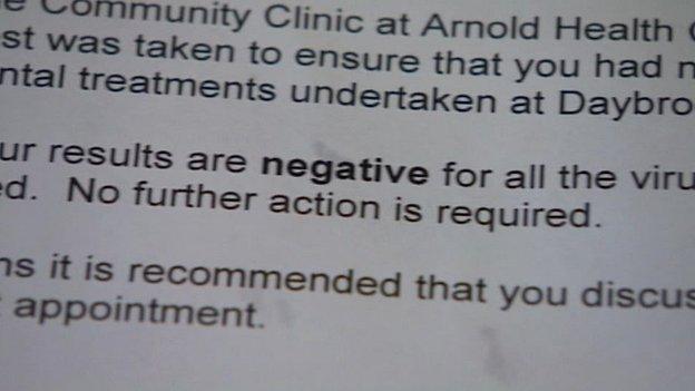 Letter from the NHS