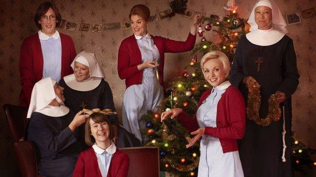 The cast of Call the Midwife