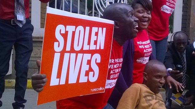 Protesters in Nairobi (25 November 2014)