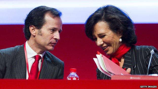 Ana Botin and Javier Marin