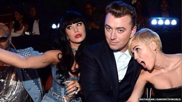 Sam Smith, Katy Perry, Miley Cyrus