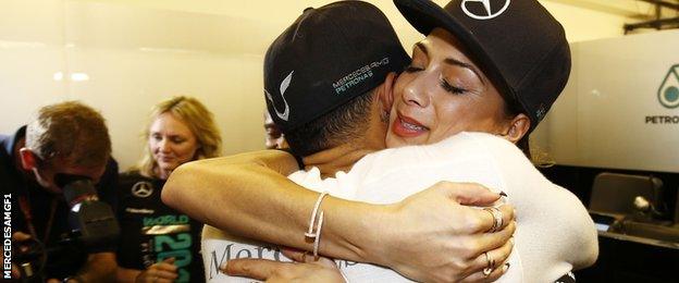 Lewis Hamilton and Nicole Scherzinger