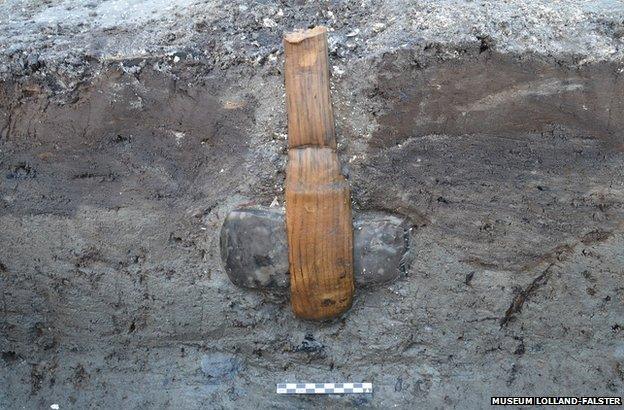 Neolithic hafted axe