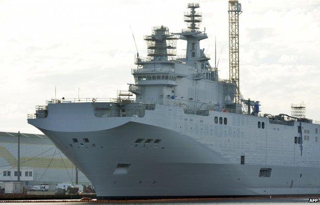 The Sevastopol at St Nazaire port on 21 November