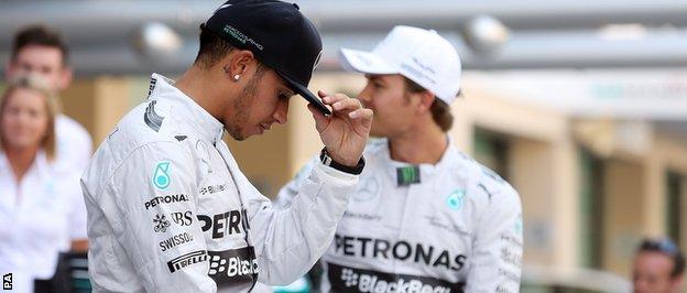 Lewis Hamilton and Nico Rosberg