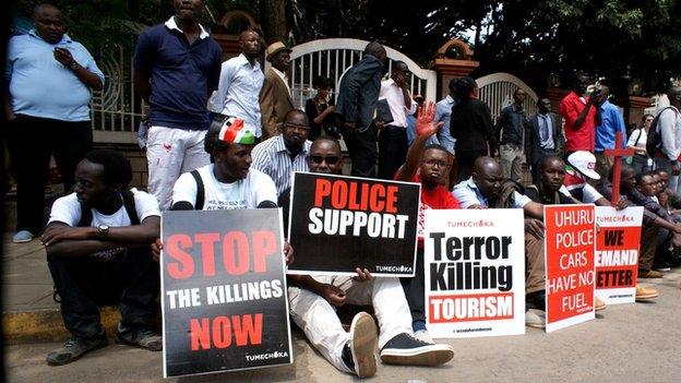 Protesters in Nairobi (25 November 2014)