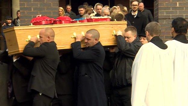 Funeral of Simon Hillier