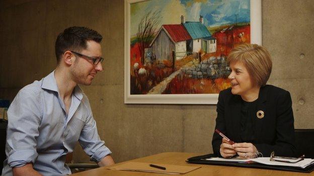 Gordon Aiken meets Nicola Sturgeon