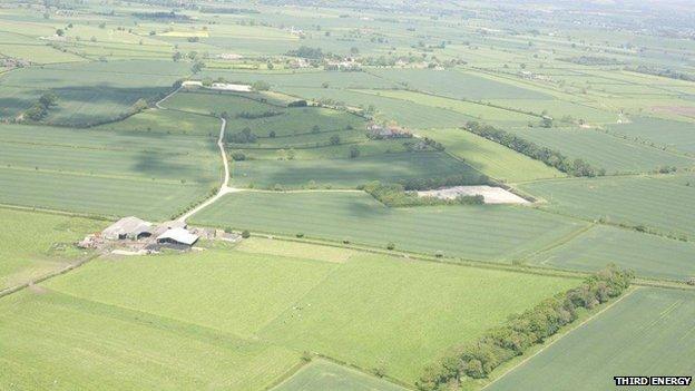 Site of potential fracking near Kirby Misperton North Yorkshire