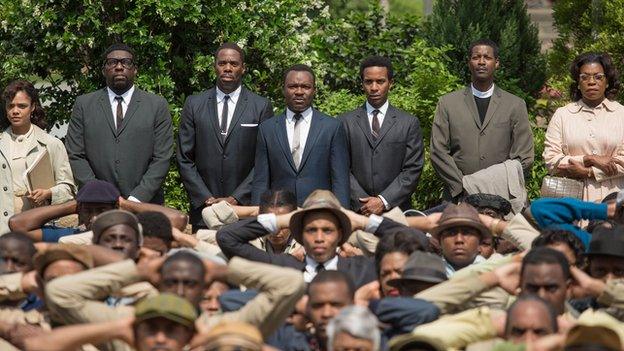 David Oyelowo (centre) in Selma