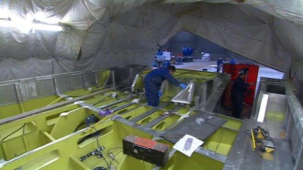 New hovercraft being built