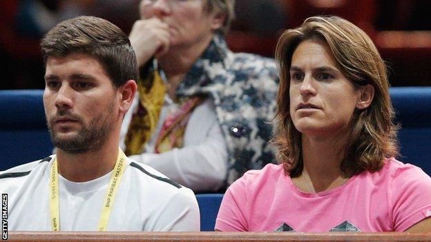 Daniel Valverdu (left) and Amelie Mauresmo (right)