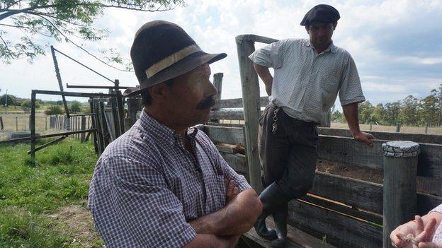 Roque and Lindenberg, two Uruguayan gauchos