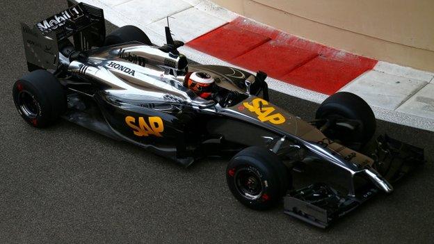 McLaren testing in Abu Dhabi