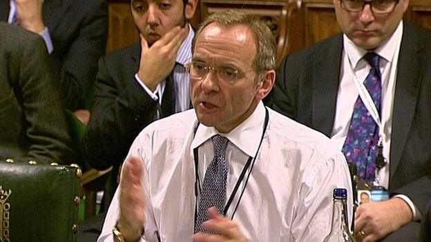 John Manzoni addressing MPs